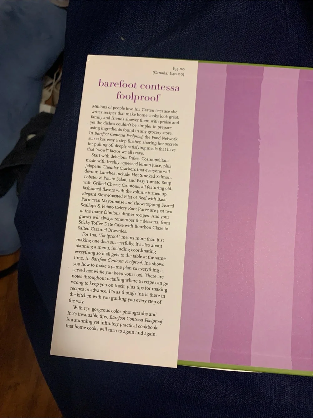 Barefoot Contessa: Foolproof Cookbook - Purple Cover